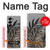 S3692 灰色の黒いヤシの葉 Gray Black Palm Leaves Samsung Galaxy Z Fold 7 バックケース、フリップケース・カバー