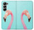 S3708 ピンクのフラミンゴ Pink Flamingo Samsung Galaxy Z Fold 7 バックケース、フリップケース・カバー