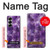 S3713 パープルクォーツアメジストグラフィックプリント Purple Quartz Amethyst Graphic Printed Samsung Galaxy Z Fold 7 バックケース、フリップケース・カバー