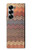 S3752 ジグザグ生地パターングラフィックプリント Zigzag Fabric Pattern Graphic Printed Samsung Galaxy Z Fold 7 バックケース、フリップケース・カバー