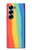 S3799 かわいい縦水彩レインボー Cute Vertical Watercolor Rainbow Samsung Galaxy Z Fold 7 バックケース、フリップケース・カバー