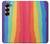 S3799 かわいい縦水彩レインボー Cute Vertical Watercolor Rainbow Samsung Galaxy Z Fold 7 バックケース、フリップケース・カバー