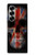 S3848 イギリスの旗の頭蓋骨 United Kingdom Flag Skull Samsung Galaxy Z Fold 7 バックケース、フリップケース・カバー