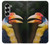 S3876 カラフルなサイチョウ Colorful Hornbill Samsung Galaxy Z Fold 7 バックケース、フリップケース・カバー
