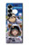 S3915 アライグマの女子 赤ちゃんナマケモノ宇宙飛行士スーツ Raccoon Girl Baby Sloth Astronaut Suit Samsung Galaxy Z Fold 7 バックケース、フリップケース・カバー