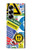 S3960 安全標識ステッカー コラージュ Safety Signs Sticker Collage Samsung Galaxy Z Fold 7 バックケース、フリップケース・カバー