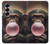 S3973 ピンクの風船ガムを吹くチンパンジー Chimpanzee Blowing Pink Bubblegum Samsung Galaxy Z Fold 7 バックケース、フリップケース・カバー