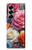 S3975 カラフルなバラの絵 Colorful Roses Painting Samsung Galaxy Z Fold 7 バックケース、フリップケース・カバー