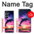 S3980 イルカの夕焼けと天の川 Dolphin Sunset Milky Way Samsung Galaxy Z Fold 7 バックケース、フリップケース・カバー