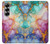 S4001 マルチカラーの抽象画 ライラック エメラルド Multicolored Abstract Lilac Emerald Samsung Galaxy Z Fold 7 バックケース、フリップケース・カバー