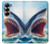 S4004 油絵 巨大サメ.jpeg Oil Color Painting Giant Shark.jpeg Samsung Galaxy Z Fold 7 バックケース、フリップケース・カバー