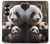 S4008 パンダの家族 Panda Family Samsung Galaxy Z Fold 7 バックケース、フリップケース・カバー