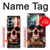 S4015 スカル アメリカ国旗 Skull American Flag Samsung Galaxy Z Fold 7 バックケース、フリップケース・カバー