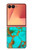 S2688 アクアターコイズ宝石グラフィックプリント Aqua Copper Turquoise Gemstone Graphic Printed Samsung Galaxy Z Flip 7 バックケース、フリップケース・カバー