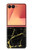 S2896 ゴールドマーブルグラフィックプリント Gold Marble Graphic Printed Samsung Galaxy Z Flip 7 バックケース、フリップケース・カバー