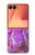 S2907 パープルターコイズ宝石グラフィックプリント Purple Turquoise Stone Samsung Galaxy Z Flip 7 バックケース、フリップケース・カバー
