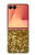 S3388 ゴールドラメグラフィックプリント Gold Glitter Graphic Print Samsung Galaxy Z Flip 7 バックケース、フリップケース・カバー