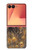 S3691 ゴールドピーコックフェザー Gold Peacock Feather Samsung Galaxy Z Flip 7 バックケース、フリップケース・カバー