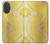 S2713 黄蛇の皮膚 グラフィックプリント Yellow Snake Skin Graphic Printed iPhone 17 バックケース、フリップケース・カバー
