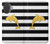 S2882 黒と白のストライプ ゴールドドルフィン Black and White Striped Gold Dolphin iPhone 17 バックケース、フリップケース・カバー