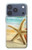 S1117 ビーチのヒトデ Starfish on the Beach iPhone 17 Pro, 18 Pro バックケース、フリップケース・カバー