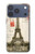 S2108 エッフェル塔パリポストカード Eiffel Tower Paris Postcard iPhone 17 Pro バックケース、フリップケース・カバー