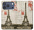 S2108 エッフェル塔パリポストカード Eiffel Tower Paris Postcard iPhone 17 Pro バックケース、フリップケース・カバー