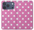 S2358 ピンクの水玉 Pink Polka Dots iPhone 17 Pro, 18 Pro バックケース、フリップケース・カバー