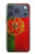S2973 ポルトガルサッカー Portugal Football Soccer Flag iPhone 17 Pro, 18 Pro バックケース、フリップケース・カバー