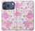 S3036 ピンクフラワーフローラ Pink Sweet Flower Flora iPhone 17 Pro バックケース、フリップケース・カバー