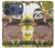 S3138 かわいいナマケモノ  Cute Baby Sloth Paint iPhone 17 Pro バックケース、フリップケース・カバー