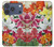 S3205 レトロ花 Retro Art Flowers iPhone 17 Pro バックケース、フリップケース・カバー