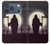 S3262 恐るべき 夜の月 墓地 Grim Reaper Night Moon Cemetery iPhone 17 Pro バックケース、フリップケース・カバー