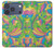 S3273 フラワーラインアートパターン Flower Line Art Pattern iPhone 17 Pro バックケース、フリップケース・カバー