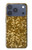 S3388 ゴールドラメグラフィックプリント Gold Glitter Graphic Print iPhone 17 Pro, 18 Pro バックケース、フリップケース・カバー