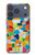 S3391 モザイクアートグラフィック Abstract Art Mosaic Tiles Graphic iPhone 17 Pro バックケース、フリップケース・カバー