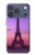 S3447 エッフェルパリの夕日 Eiffel Paris Sunset iPhone 17 Pro, 18 Pro バックケース、フリップケース・カバー