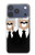 S3557 黒いスーツのクマ Bear in Black Suit iPhone 17 Pro, 18 Pro バックケース、フリップケース・カバー