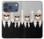 S3557 黒いスーツのクマ Bear in Black Suit iPhone 17 Pro, 18 Pro バックケース、フリップケース・カバー