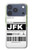 S3664 航空会社の旅行手荷物ラベル Airline Travel Luggage Label iPhone 17 Pro バックケース、フリップケース・カバー