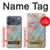 S3717 ローズゴールドブルーパステル大理石グラフィックプリント Rose Gold Blue Pastel Marble Graphic Printed iPhone 17 Pro バックケース、フリップケース・カバー