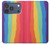 S3799 かわいい縦水彩レインボー Cute Vertical Watercolor Rainbow iPhone 17 Pro バックケース、フリップケース・カバー