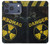 S3891 核の危険 Nuclear Hazard Danger iPhone 17 Pro, 18 Pro バックケース、フリップケース・カバー