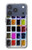 S3956 水彩パレットボックスグラフィック Watercolor Palette Box Graphic iPhone 17 Pro, 18 Pro バックケース、フリップケース・カバー