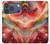 S4012 赤い大理石の金色の静脈 Red Marble Gold Veins iPhone 17 Pro, 18 Pro バックケース、フリップケース・カバー