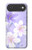 S2361 紫の花 Purple White Flowers iPhone Air バックケース、フリップケース・カバー