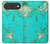 S2377 ターコイズの宝石用原石のグラフィックプリント Turquoise Gemstone Texture Graphic Printed iPhone Air バックケース、フリップケース・カバー