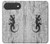 S2446 木材のヤモリ グラフィックプリント Gecko Wood Graphic Printed iPhone Air バックケース、フリップケース・カバー