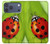 S0892 天道虫 Ladybug iPhone 17 Pro Max, 18 Pro Max バックケース、フリップケース・カバー