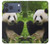 S1073 パンダは食べるのが楽しみ Panda Enjoy Eating iPhone 17 Pro Max, 18 Pro Max バックケース、フリップケース・カバー